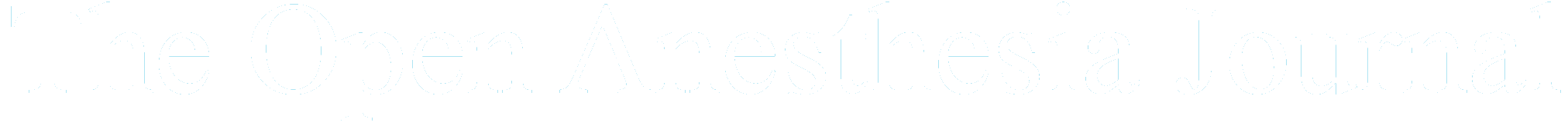 Open Anesthesia Journal